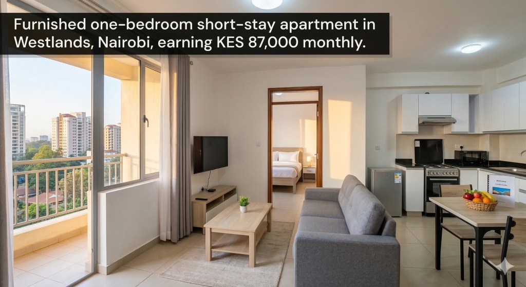 Furnished short-stay apartment in Westlands Nairobi available on Trubay Stayz