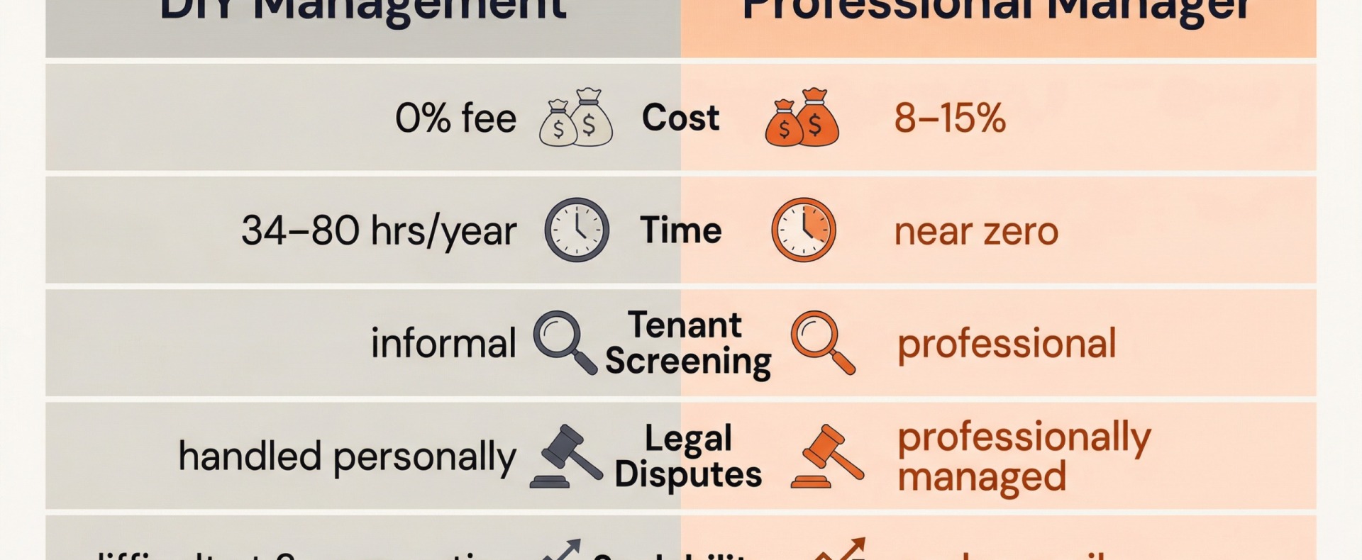 The right choice depends less on which option is objectively better — and more on which option fits your specific property, location, and schedule.