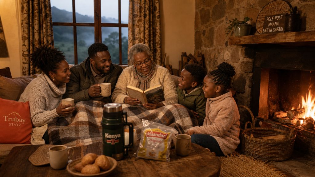 Kenyan family weekend getaway highland cottage Kinangop Aberdares Mt Kenya 2026 Trubay Stayz