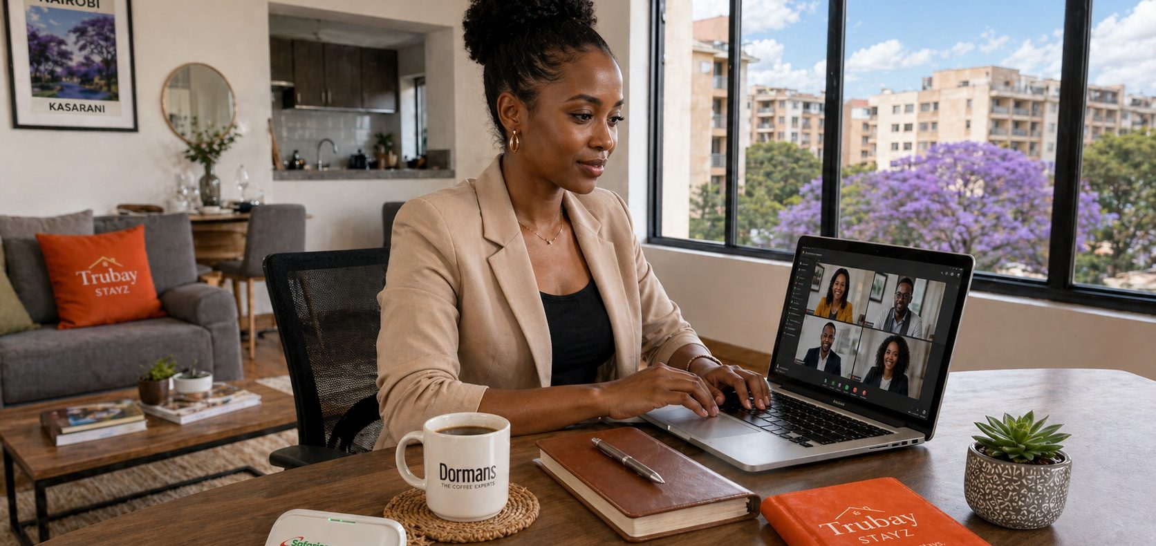Short stay apartments in Kasarani Nairobi — verified, furnished, and bookable with M-Pesa from KES 2,500/night. Reliable Wi-Fi, working kitchen, 24-hour security. 40–60% below upmarket Nairobi rates.