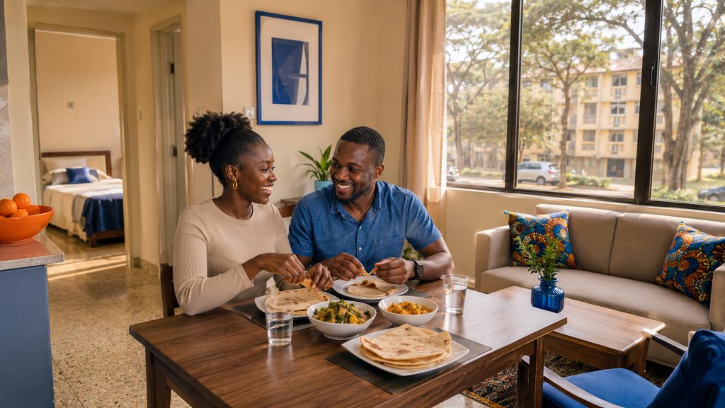 furnished apartment Hurlingham Nairobi Donholm Syokimau map 2026 Trubay Stayz